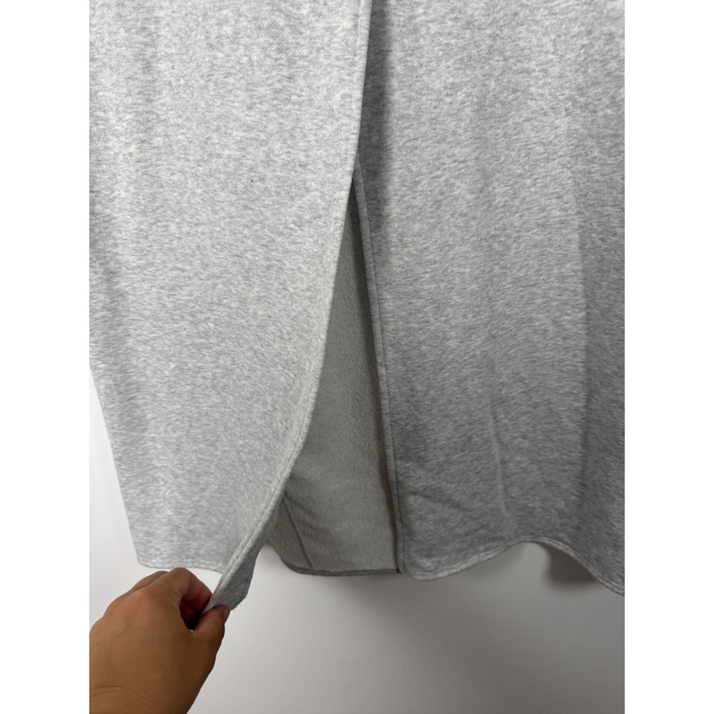Athleisure Universal Thread Womens XL Maxi Skirt Heather Grey Fleece Front Slit - Picture 5 of 11